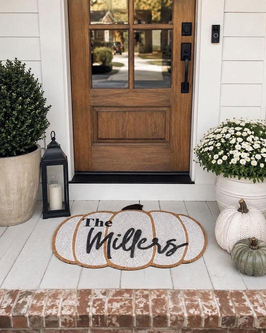 Custom Pumpkin Outdoor Mat