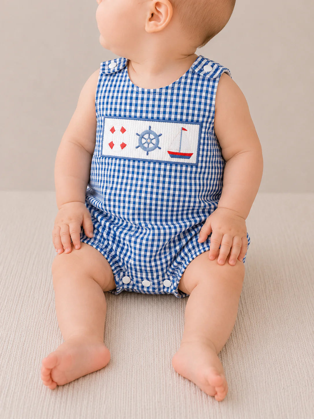 Gingham Seaside Romper