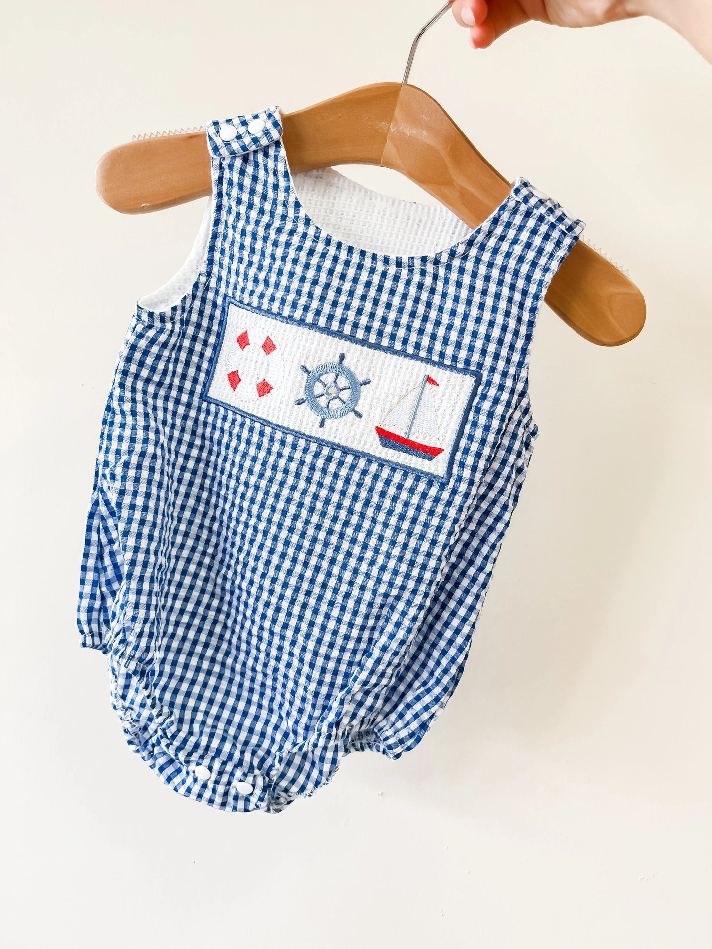 Gingham Seaside Romper