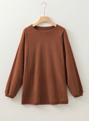 Ribbed Oversized Sweatshirt