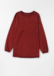 Ribbed Oversized Sweatshirt