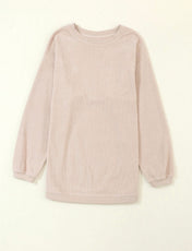 Ribbed Oversized Sweatshirt