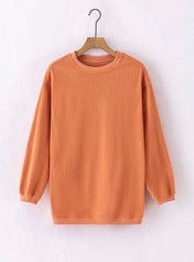 Ribbed Oversized Sweatshirt
