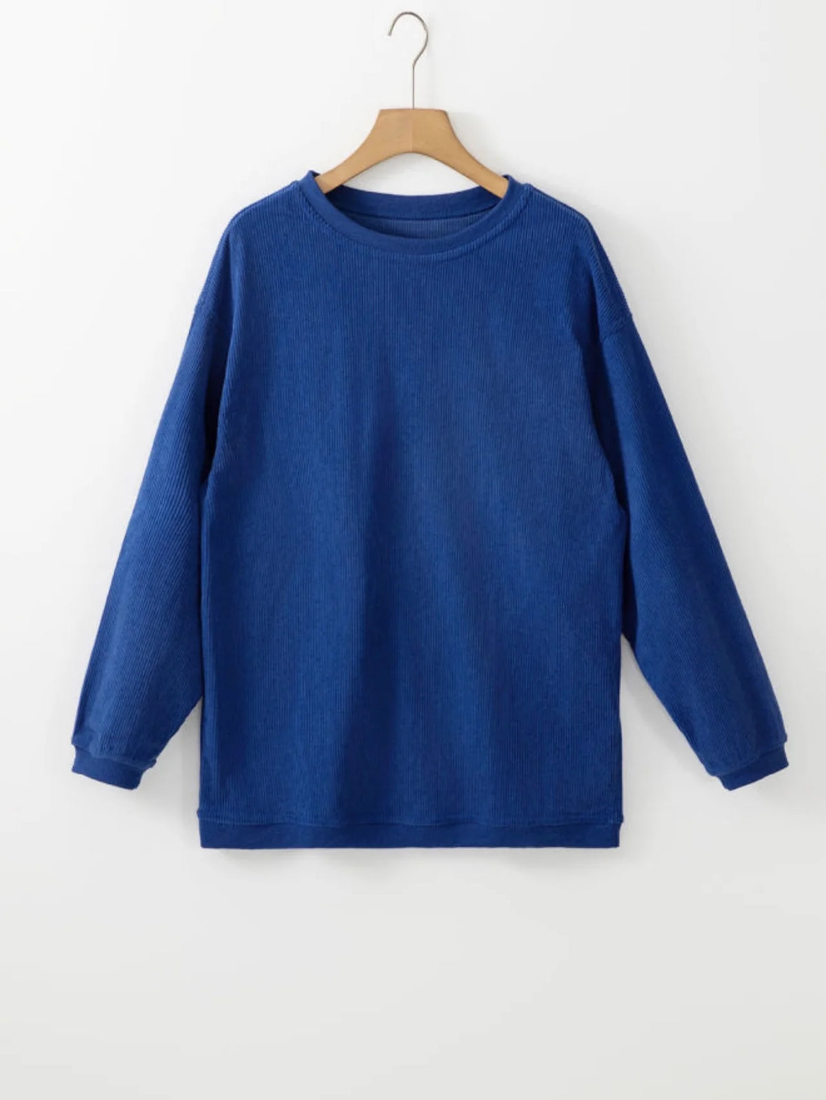 Ribbed Oversized Sweatshirt
