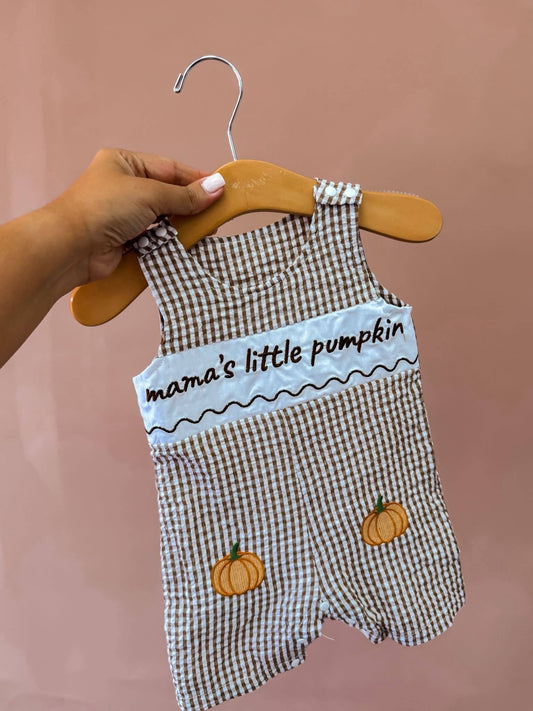 Mama's Little Pumpkin Overalls