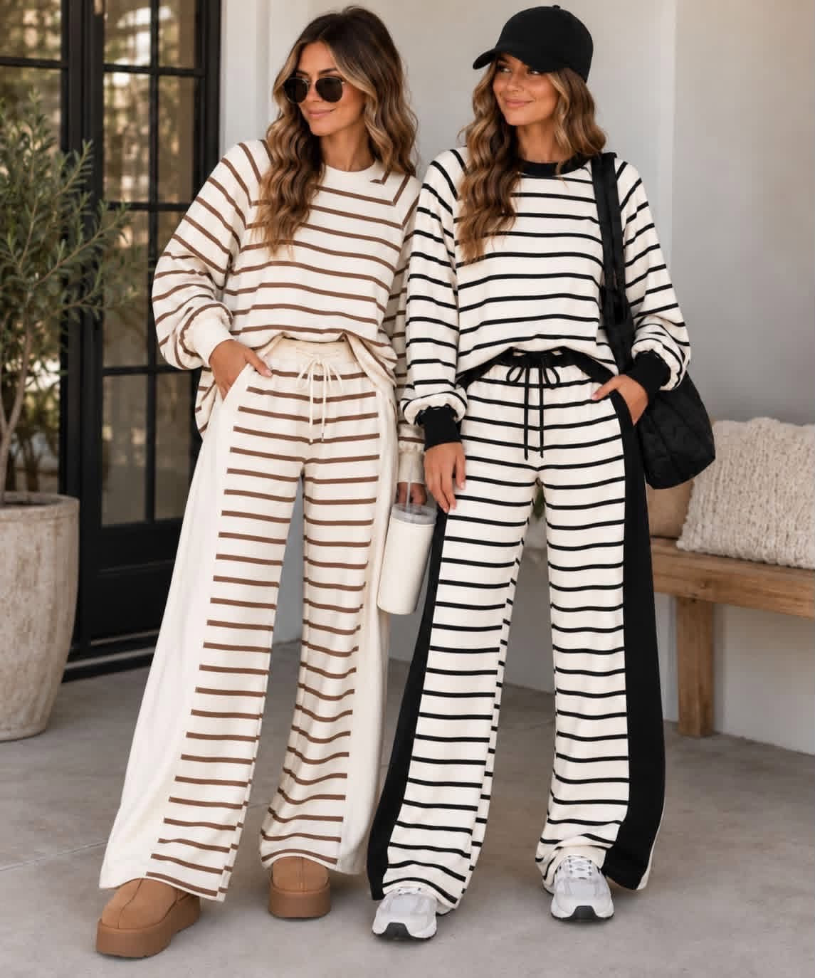 Stripe Drawstring Set