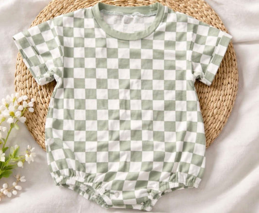 Green Checkered Bubble
